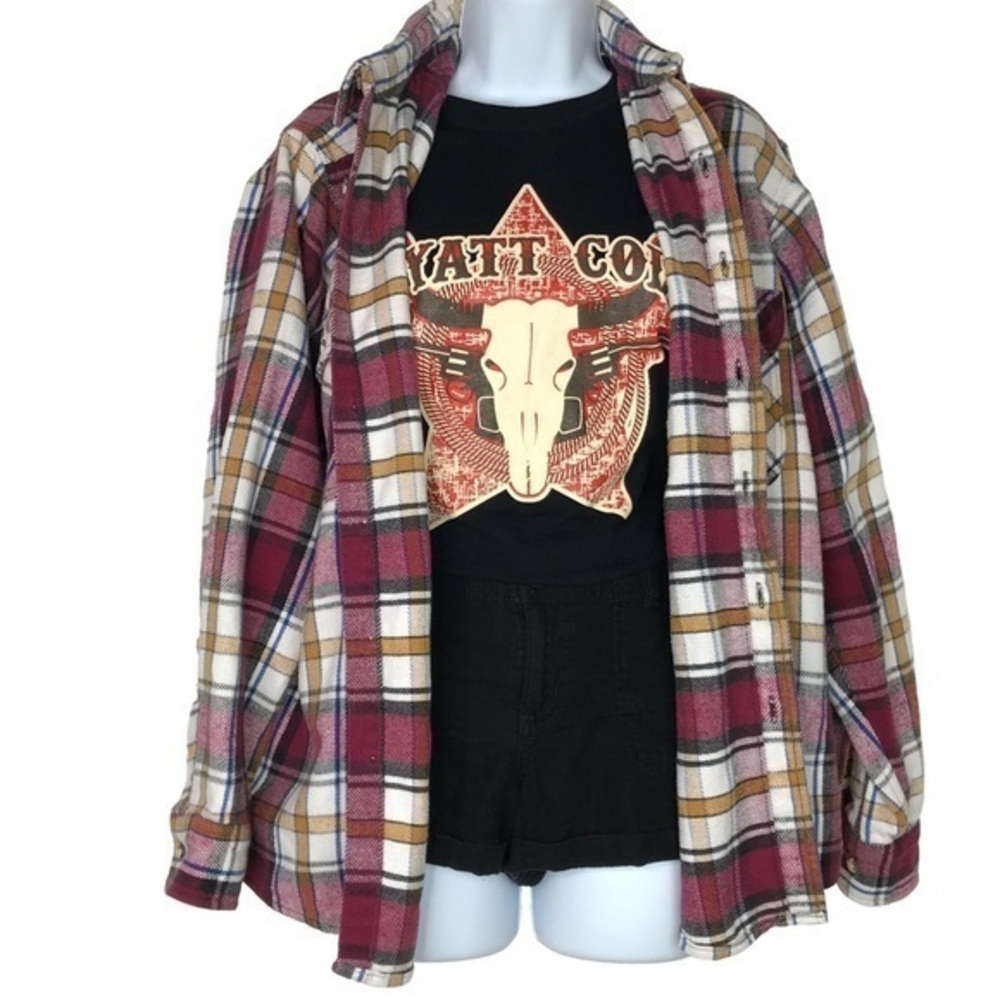Northeast Outfitters Red & Gold Plaid Warm…